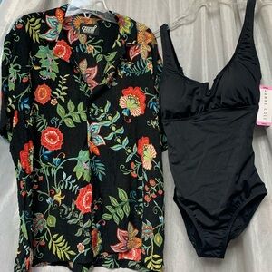 Anna black swimsuit combo